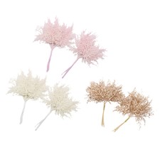 Pack of 20 Fake Leaves Foliage for Wedding Bouquet Garland Xmas Home Decor