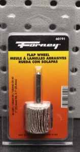 Forney 80 Grit 1" dia. 4mm 1" Flap Wheel 60191 - Picture 1 of 5