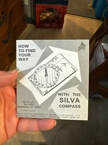 Vintage Silva Ranger Model Compass Instruction Manual Pamphlet - Picture 1 of 5