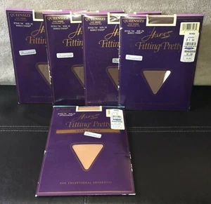 NEW 5 Pair Hanes Fitting Pretty Day Sheer Pantyhose Queen 2X Barely There - Picture 1 of 8