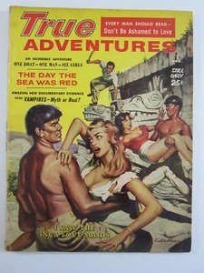 True Adventures Magazine Feb. 1960 VG Olson Cover Saunders & Popp Illustrations! - Picture 1 of 5