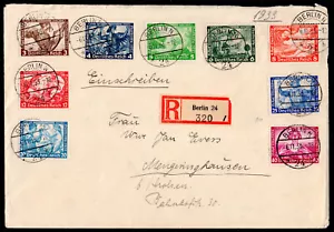 Deutschland B49-B57 Wahl 1933 Einschreiben mit vollem Wagner Opernsatz 380€++ - Bild 1 von 2