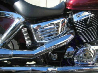 CHROME SIDE COVERS FOR HONDA ACE TOURER SABRE 1100 VT1100 VT1100C2 - Image 1 of 4