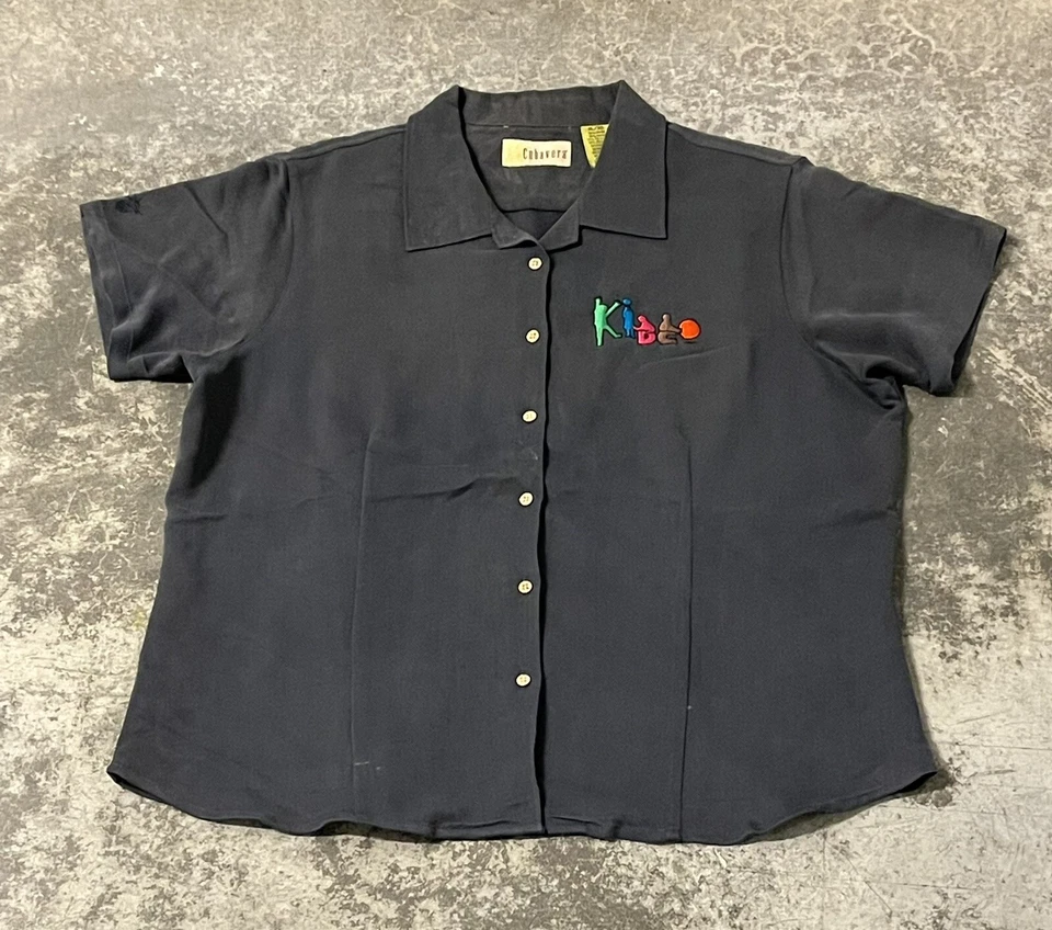 Camisa para mujer Cubavera Kidco abotonada manga corta adulto talla X-grande Foto 1 de 4