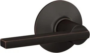 Schlage F10 LAT 716 Latitude Passage Lever, Door Hardware Aged Bronze - Picture 1 of 7