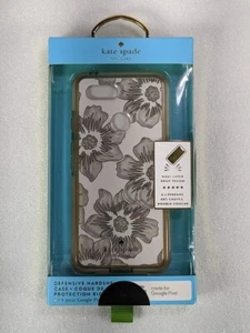 KATE SPADE Defensive Hardshell Case for Google Pixel 3 - Reverse Hollyhock/Cream - Picture 1 of 11