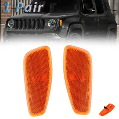 Left Right Front Side Marker Light Width Lamp For Jeep Renegade 2015 2016-2021 - Image 1 of 4