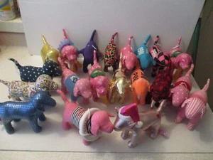 20 Early Victoria's Secret Love Pink Puppy Dog Lot Plush 6" Stuffed Toys - Picture 1 of 3