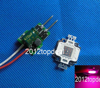 10W Red 660nm + Blue 450nm 8:1 High Power LED +driver F Plant Grow Growth lights - Image 1 of 4