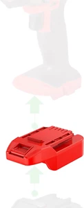 Adapter Upgrade Bauer 20V Cordless Tools Compatible Milwaukee M18 Red Li-Ion New - Picture 1 of 1