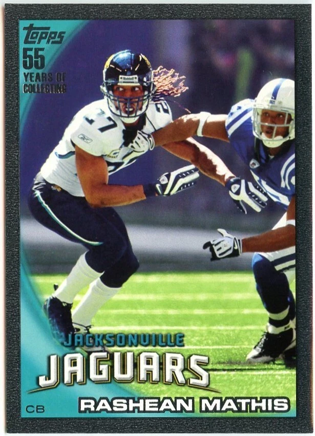 2010 Topps Black Rashean Mathis #08/55  *JACKSONVILLE JAGUARS* - Image 1 of 1