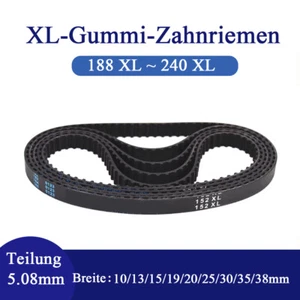XL-Trapezzahn Gummi-Antriebsriemen Zahnriemen Breite 10mm-38mm Teilung 5.08mm  - Picture 1 of 11
