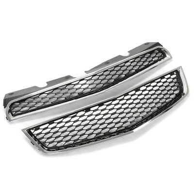 Upper & Lower Front Bumper Grille Grill Set of 2 For 2010-2015 Chevrolet Equinox - Image 1 of 4