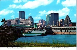Port of Montreal and Skyline, Canada Postcard - Picture 1 of 2
