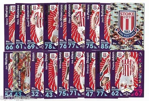 2016 / 2017 EPL Match Attax STOKE CITY Team Set (22 Cards) - Bild 1 von 2