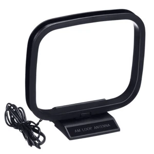 AM FM Loop Antenna Connettore Aereo per Ricevitore Audio Stereo Sistema Interno NUOVO - Foto 1 di 10