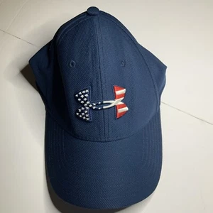 Under Armour Men's UA Freedom Blitzing Stretch Fit Cap Flex Hat USA Cap 1362236 - Picture 1 of 3