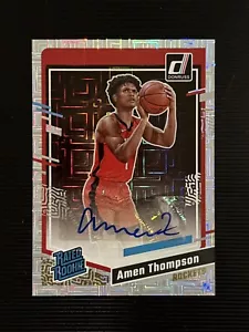 2023-24 Donruss Choice Amen Thompson Rated Rookie Auto Autograph RC #253 - Picture 1 of 2