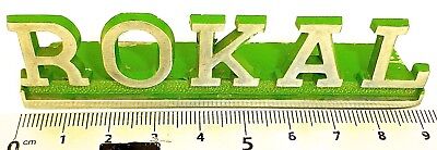 ROKAL Deko Schriftzug Metall Werbeschild Ca 9cm 1960er 1970er Jahre å * • 104.99€