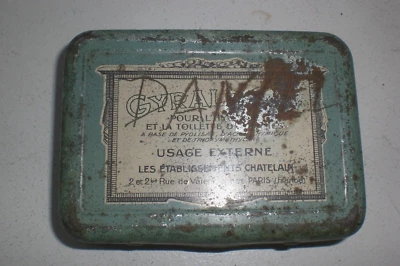 ancienne boîte GYRALDOSE Etabl. CHATELAIS PARIS.  médicament, pharmacie. vide - Photo 1/4