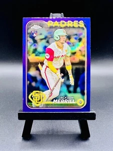 2024 Topps Chrome Update JACKSON MERRILL RC No. USC153 PURPLE REFRACTOR #/250 SD - Picture 1 of 2