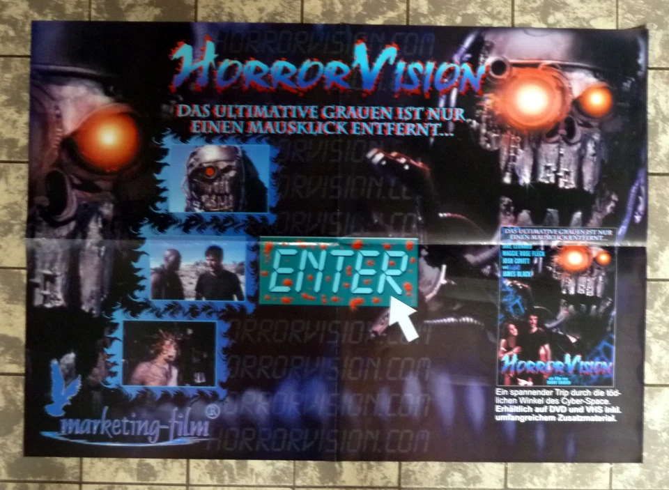 HORROR VISION * A2/quer VIDEO-POSTER 42x59cm - German 1/2-Sheet ´01 LEN CORDOVA - Bild 1 von 1