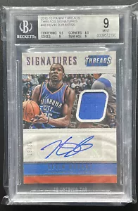 2015-16 Threads Kevin Durant Signatures Jersey Auto Autograph 18/25 BGS 9/9 Mint - Picture 1 of 4