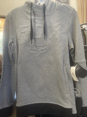 Fox Racing Small The Future Pull Over Fleece Hoodie Hoody Hooded Sweatshirt Grey - Image 1 of 4