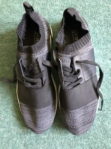 Men’s Sz. 10 Lace Up Sneakers/casuals. Grey/Black. Soft Fit. Elasticated. NEW - Picture 1 of 8