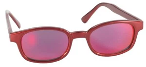 Original KD's 20124 - Metallic Red Frame/Red Mirror Lens Sunglasses by Pacific - Picture 1 of 1