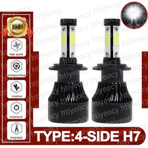 2x H7 LED Headlight Bulbs 300W 30000LM Canbus Error Free High/Low Beam 6500K UK - Picture 1 of 19
