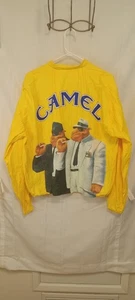 1992 Joe Camel wind breaker yellow long sleeve jacket new without tags vintage - Picture 1 of 24