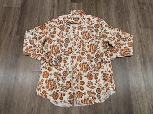 Loro Piana Andre Floral Shirt Linen Made In Italy Men's XL - Picture 1 of 10