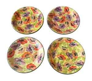 Pavanol Handbemalt 8" Salatteller Martinique 4er Set Mehrfarbig Portugal - Bild 1 von 10