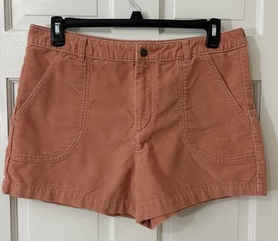 Patagonia Organic Cotton Cord Stand Up Shorts Outdoor Sz 14 Sienna Clay NEW - Image 1 of 4