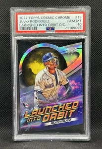 Julio Rodriguez RC PSA 10 Gem Mint 2022 Topps Chrome Cosmic Launched Into Orbit  - Picture 1 of 2