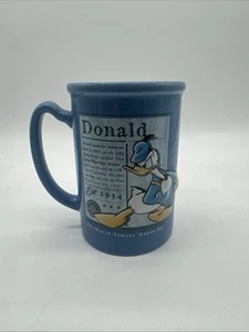 Disney 3D Donald Duck Coffee Cup The World Famous Quack-Up Blue - Picture 1 of 4