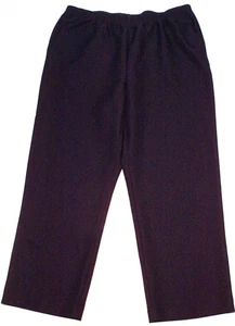 Alfred Dunner Damen 20W Hose dunkelblau durchgehender Gummibund/Überziehhose, Schrittlänge 29" - Bild 1 von 3