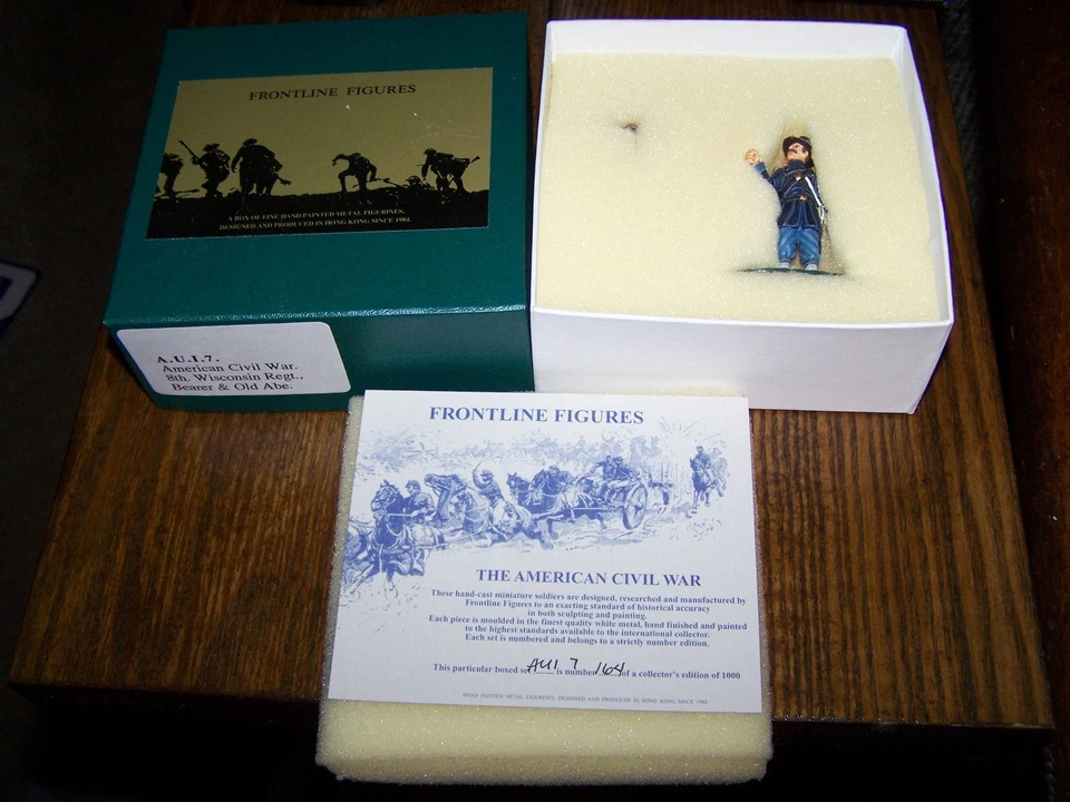 Figuras Frontline A.U.I.7. Figura America Civil War 8th Wisconsin Regt 2 certificado de autenticidad LTD Foto 1 de 1
