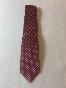 Seidenkrawatte Jacquard rot Handarbeit in Frankreich von facconable - Bild 1 von 5