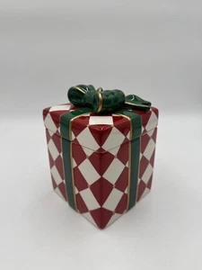 Waterford Holiday Weihnachten Erbstück Keramik Geschenkbox Mittelstück Neu Bonbonglas - Bild 1 von 5