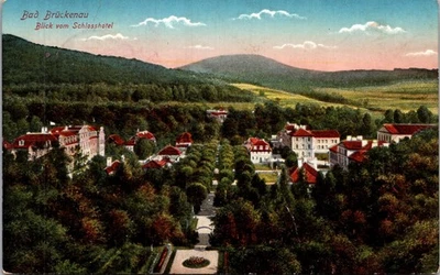 GERMANY 1916 BAYERN POSTAL HISTORY PICT POSTCARD BAD BRUCKENAU ADDR FRANKFURT - Image 1 of 2