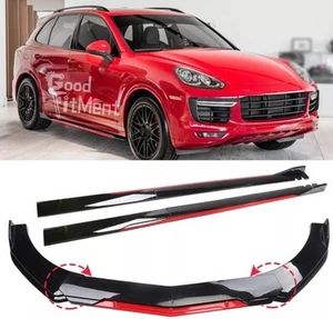 KIT DE CARROCERÍA PORSCHE CAYENNE 958+92A PARACHOQUES DELANTERO ALERÓN LABIO BARBILLA + FALDONES LATERALES - Imagen 1 de 8