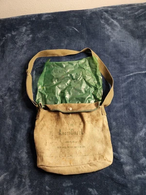 Bolso de Hombro Vintage The Arcticreel Creel Lino Lona Pesca Marrón EE. UU. Foto 1 de 4