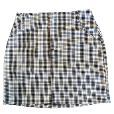 Hollister Small Plaid Mini Skirt Preppy Modern Tailored Timeless Perfect - Image 1 of 4