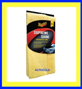 MEGUIARS Panno Microfibra 60x40 Supreme Shine Microfiber PROFESSIONALE auto - Imagen 1 de 1