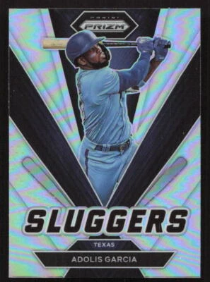 2022 Panini Prizm Adolis Garcia Sluggers Silver Prizm #SL-8 Card - Image 1 of 2