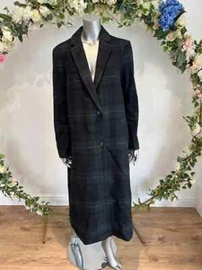 JOULES Harrow Longline Coat Overcoat Size 10 18 20 Betty Blackwash Wool Mix NEW - Picture 1 of 10