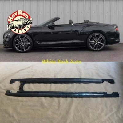2 PIEZAS FALDONES LATERALES DE FIBRA DE CARBONO EXTENSIÓN DE LABIO PASO LATERAL PARA BENTLEY CONTINENTAL GT Foto 1 de 4