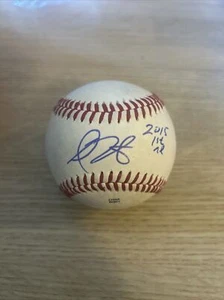 2015 1st Round Dillon Tate Signed Baseball Auto Autograph Game Used Minor League - Picture 1 of 2